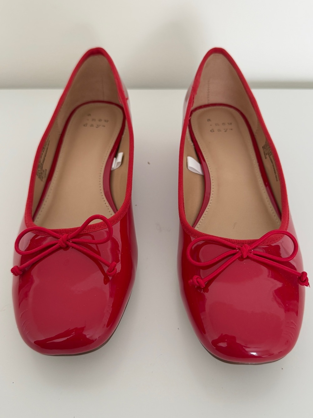 Target Red Patent Ballet Flats with Bow